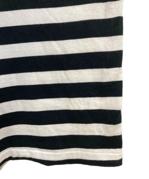 COMME des GARCONS（コムデギャルソン）COMME des GARCONS (コムデギャルソン) ボーダーカットソー ブラック×ホワイト サイズ:XXLの古着・服飾アイテム