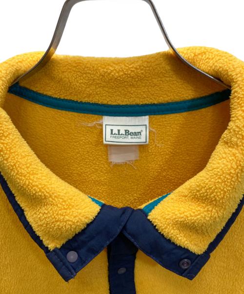L.L.Bean（エルエルビーン）L.L.Bean (エルエルビーン) ハーフスナップ フリースプルオーバー イエロー サイズ:下記参照の古着・服飾アイテム