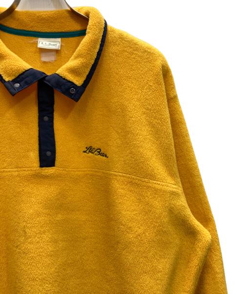 L.L.Bean（エルエルビーン）L.L.Bean (エルエルビーン) ハーフスナップ フリースプルオーバー イエロー サイズ:下記参照の古着・服飾アイテム