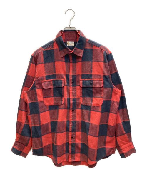 PENNEYS（ペニーズ）penneys (ペニーズ) チェックネルシャツ レッド×ネイビー サイズ:SIZE Mの古着・服飾アイテム