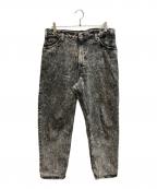 LEVI'Sリーバイス）の古着「550 ケミカルウォッシュ デニムパンツ」｜ブラック