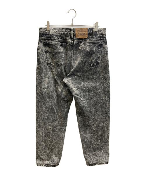 LEVI'S（リーバイス）LEVI'S (リーバイス) 550 ケミカルウォッシュ デニムパンツ ブラック サイズ:SIZE W35×L30の古着・服飾アイテム