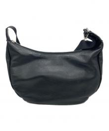 russet（ラシット）の古着「ソフトレザーラウンドショルダーバッグ」｜ブラック