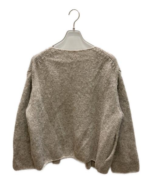 KAGURE（カグレ）kagure (カグレ) ペルークルーネックカーディガン ベージュ サイズ:SIZE Freeの古着・服飾アイテム