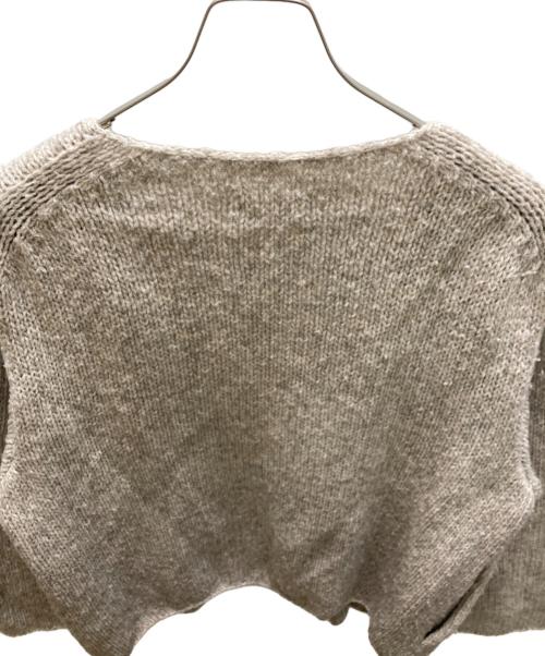 KAGURE（カグレ）kagure (カグレ) ペルークルーネックカーディガン ベージュ サイズ:SIZE Freeの古着・服飾アイテム