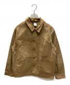 LE LABOUREURル ラブルール）の古着「CORDUROY WORK JACKET / コーデュロイワークジャケット」｜ブラウン