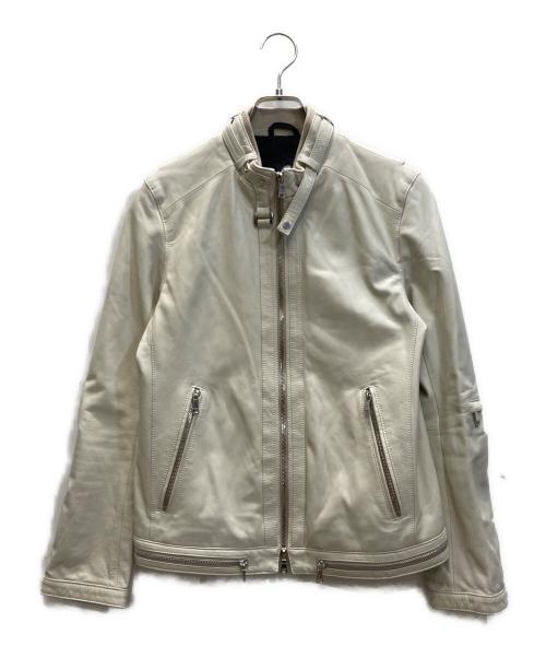 LOVELESS（ラブレス）LOVELESS (ラブレス) ラムレザー ライダース ジャケット ベージュ サイズ:SIZE Mの古着・服飾アイテム