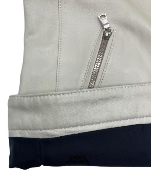 LOVELESS（ラブレス）LOVELESS (ラブレス) ラムレザー ライダース ジャケット ベージュ サイズ:SIZE Mの古着・服飾アイテム