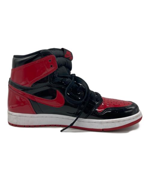 NIKE（ナイキ）NIKE (ナイキ) Air Jordan 1 High OG Patent Bred エアジョーダン1ハイOG ブラック×レッド サイズ:26.5の古着・服飾アイテム