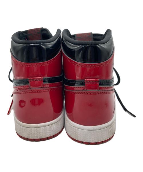 NIKE（ナイキ）NIKE (ナイキ) Air Jordan 1 High OG Patent Bred エアジョーダン1ハイOG ブラック×レッド サイズ:26.5の古着・服飾アイテム