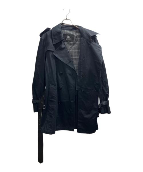 BURBERRY BLACK LABEL（バーバリーブラックレーベル）BURBERRY BLACK LABEL (バーバリーブラックレーベル) トレンチコート ブラック サイズ:Ⅼの古着・服飾アイテム