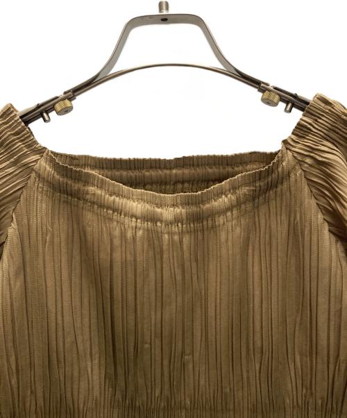 PLEATS PLEASE（プリーツプリーズ）PLEATS PLEASE (プリーツプリーズ) プリーツ半袖カットソー カーキ サイズ:SIZE 3の古着・服飾アイテム