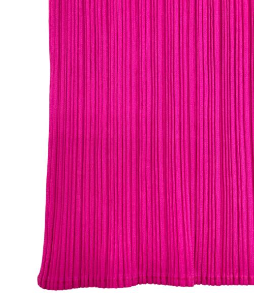 PLEATS PLEASE（プリーツプリーズ）PLEATS PLEASE (プリーツプリーズ) プリーツハイネックカットソー ピンク サイズ:SIZE 3の古着・服飾アイテム