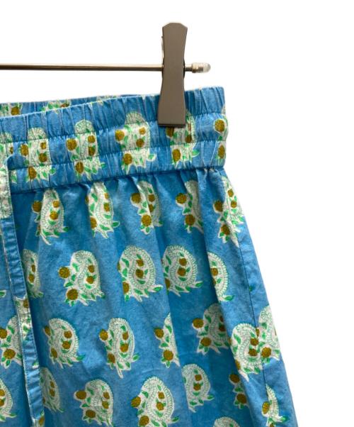 SZ Blockprints（エスゼットブロックプリント）SZ Blockprints (エスゼットブロックプリント) ドローストリングパンツ ブルー サイズ:Mの古着・服飾アイテム