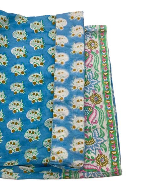 SZ Blockprints（エスゼットブロックプリント）SZ Blockprints (エスゼットブロックプリント) ドローストリングパンツ ブルー サイズ:Mの古着・服飾アイテム