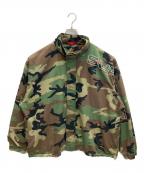 SUPREMEシュプリーム）の古着「SPellout Embroidered Ripstop Track Jacket」｜グリーン×ブラウン