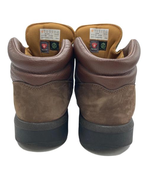 Timberland（ティンバーランド）Timberland (ティンバーランド) フィールドブーツ ファブリック&レザー ウォータープルーフ ブラウン×グリーン サイズ:27㎝の古着・服飾アイテム