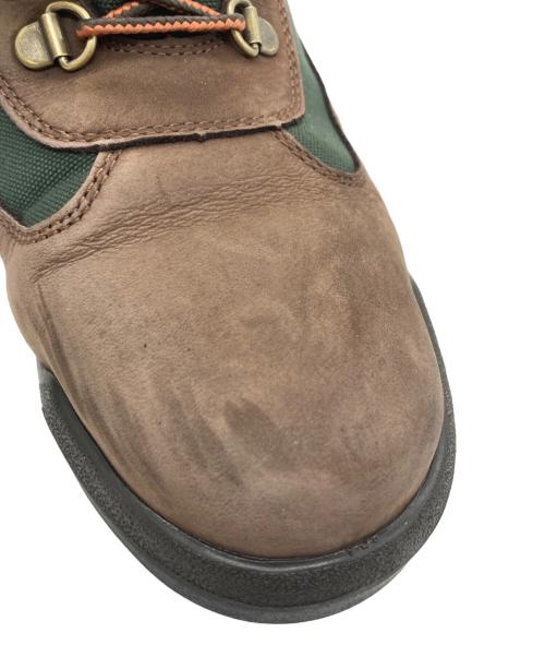 Timberland（ティンバーランド）Timberland (ティンバーランド) フィールドブーツ ファブリック&レザー ウォータープルーフ ブラウン×グリーン サイズ:27㎝の古着・服飾アイテム