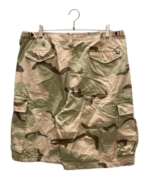 stussy（ステューシー）stussy (ステューシー) CARGO SHORT RIPSTOP ベージュ×グリーン サイズ:SIZE 36の古着・服飾アイテム