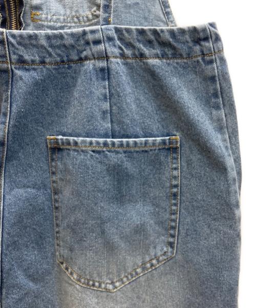 Iam（アイアム）Iam (アイアム) フロントジップストラップデザインデニムサロペット インディゴ サイズ:SIZE Freeの古着・服飾アイテム