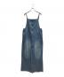 Iam（アイアム）の古着「フロントジップストラップデザインデニムサロペット」｜インディゴ