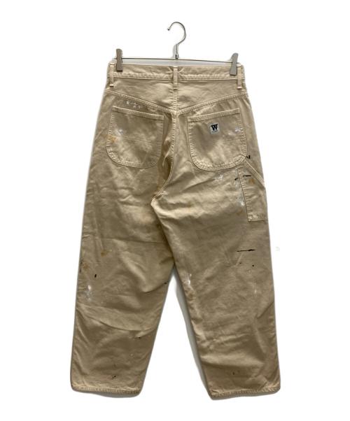 ATELLIER WELLS BY JOHNBULL（アトリエ ウェルズ バイ ジョンブル）ATELLIER WELLS BY JOHNBULL (アトリエ ウェルズ バイ ジョンブル) オックスオーバーダイダブルニーパンツ ベージュ サイズ:SIZE 28の古着・服飾アイテム