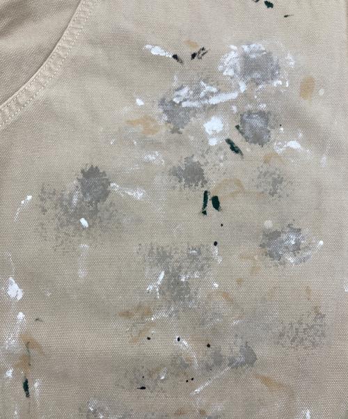 ATELLIER WELLS BY JOHNBULL（アトリエ ウェルズ バイ ジョンブル）ATELLIER WELLS BY JOHNBULL (アトリエ ウェルズ バイ ジョンブル) オックスオーバーダイダブルニーパンツ ベージュ サイズ:SIZE 28の古着・服飾アイテム