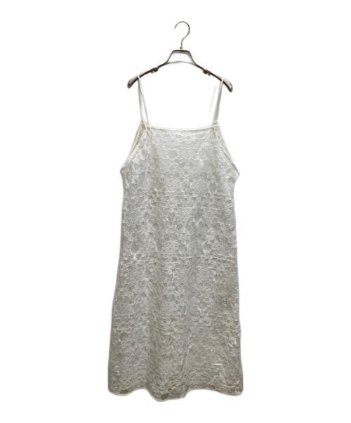 IENA（イエナ）IENA (イエナ) ラッセルレースキャミドレス ホワイト サイズ:表記無しの古着・服飾アイテム