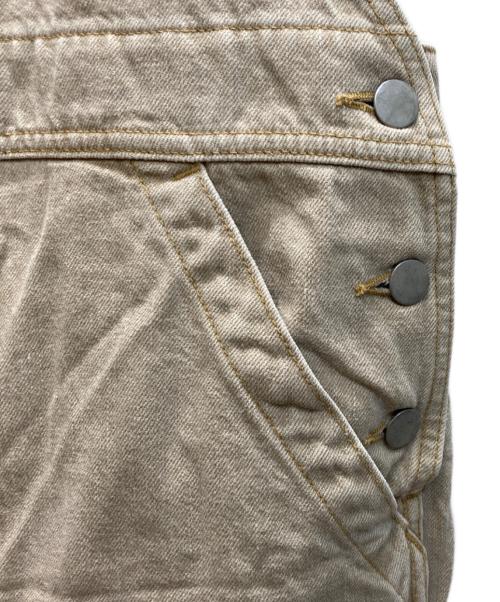 FRAMeWORK（フレームワーク）FRAMeWORK (フレームワーク) カラーデニムサロペット ベージュ サイズ:Mの古着・服飾アイテム