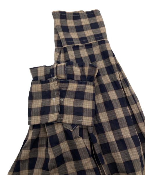 JOURNAL STANDARD relume（ジャーナルスタンダード レリューム）JOURNAL STANDARD relume (ジャーナルスタンダード レリューム) コットンローンチェックオーバーサイズシャツ ベージュ×ブラック サイズ:Freeの古着・服飾アイテム