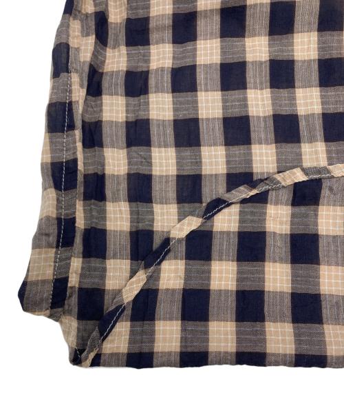 JOURNAL STANDARD relume（ジャーナルスタンダード レリューム）JOURNAL STANDARD relume (ジャーナルスタンダード レリューム) コットンローンチェックオーバーサイズシャツ ベージュ×ブラック サイズ:Freeの古着・服飾アイテム