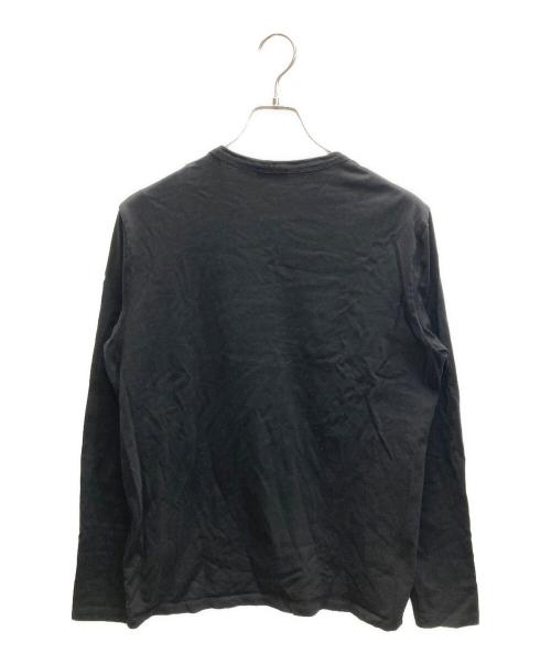 MONCLER（モンクレール）MONCLER (モンクレール) MAGLIA T-SHIRT メッシュ切替ロングスリーブカットソー ブラック サイズ:Lの古着・服飾アイテム