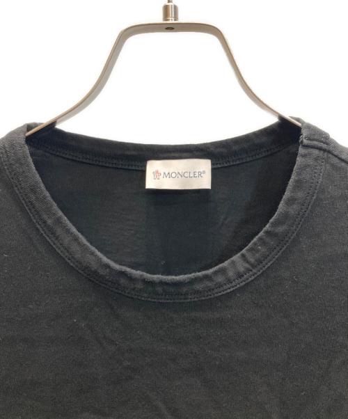 MONCLER（モンクレール）MONCLER (モンクレール) MAGLIA T-SHIRT メッシュ切替ロングスリーブカットソー ブラック サイズ:Lの古着・服飾アイテム