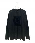 MONCLERモンクレール）の古着「MAGLIA T-SHIRT ロングスリーブカットソー」｜ブラック