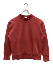 LOOPWHEELER×LOWERCASE（ループウィラー×ロウワーケース）の古着「前Ｖスウェット」｜レッド