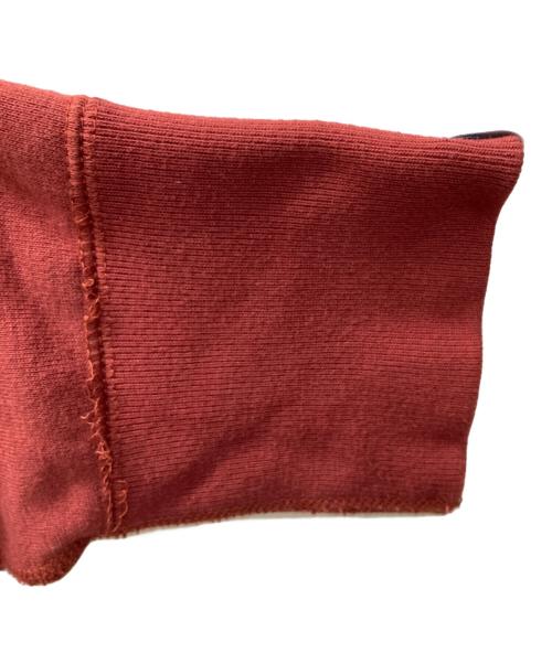 LOOPWHEELER（ループウィラー）LOOPWHEELER (ループウィラー) LOWERCASE (ロウワーケース) 前Ｖスウェット レッド サイズ:SIZE XLの古着・服飾アイテム