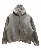 goldゴールド）の古着「CARDBOARD KNIT ZIP PARKA」｜グレー