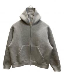 gold（ゴールド）の古着「CARDBOARD KNIT ZIP PARKA」｜グレー