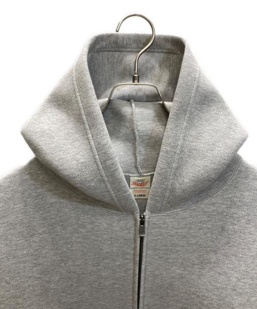 gold（ゴールド）gold (ゴールド) CARDBOARD KNIT ZIP PARKA グレー サイズ:XLの古着・服飾アイテム