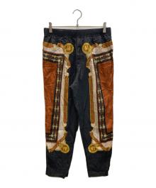 H&M×TOGA ARCHIVES（エイチアンドエム×トーガアーカイブス）の古着「アンクルレングスパンツ」｜ブラック×ブラウン