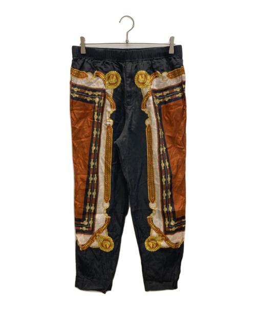 H&M（エイチアンドエム）H&M (エイチアンドエム) TOGA ARCHIVES (トーガアーカイブス) アンクルレングスパンツ ブラック×ブラウン サイズ:Sの古着・服飾アイテム