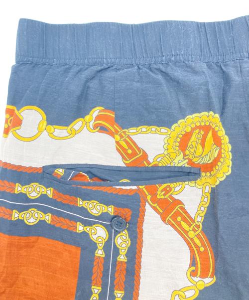 H&M（エイチアンドエム）H&M (エイチアンドエム) TOGA ARCHIVES (トーガアーカイブス) アンクルレングスパンツ ブラック×ブラウン サイズ:Sの古着・服飾アイテム