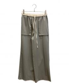 BEATRICE（ベアトリス）の古着「配色ワイドパンツ」｜グレー