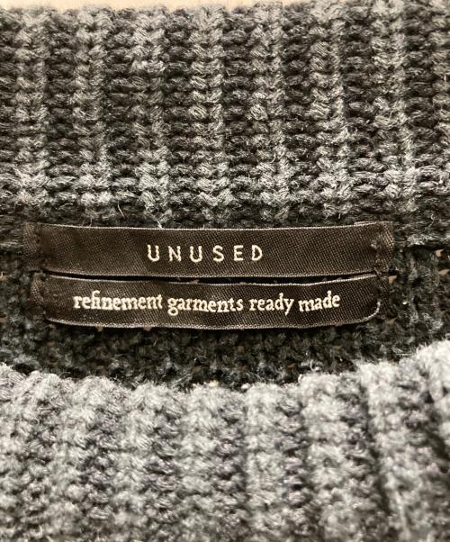 UNUSED（アンユーズド）UNUSED (アンユーズド) リネンコットンニット ネイビー サイズ:SIZE 3の古着・服飾アイテム