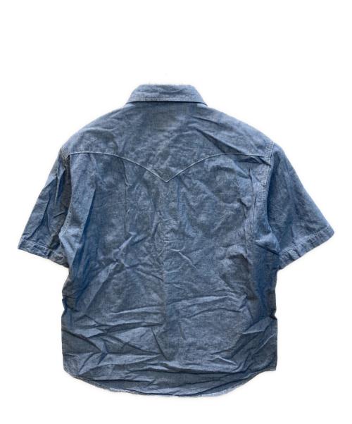 H BAR C（エイチバーシー）H BAR C (エイチバーシー) シャンブレーウエスタンシャツ インディゴ サイズ:SIZE Mの古着・服飾アイテム