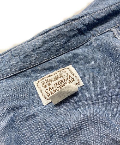 H BAR C（エイチバーシー）H BAR C (エイチバーシー) シャンブレーウエスタンシャツ インディゴ サイズ:SIZE Mの古着・服飾アイテム