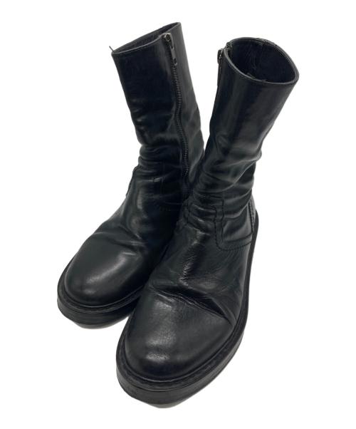 ANN DEMEULEMEESTER（アンドゥムルメステール）ANN DEMEULEMEESTER (アンドゥムルメステール) サイドジップブーツ ブラック サイズ:下記参照の古着・服飾アイテム
