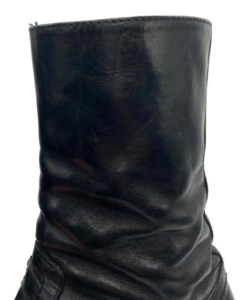 ANN DEMEULEMEESTER（アンドゥムルメステール）ANN DEMEULEMEESTER (アンドゥムルメステール) サイドジップブーツ ブラック サイズ:下記参照の古着・服飾アイテム