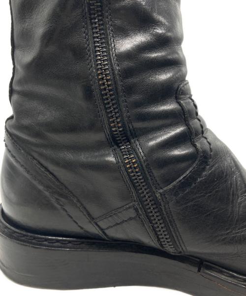 ANN DEMEULEMEESTER（アンドゥムルメステール）ANN DEMEULEMEESTER (アンドゥムルメステール) サイドジップブーツ ブラック サイズ:下記参照の古着・服飾アイテム