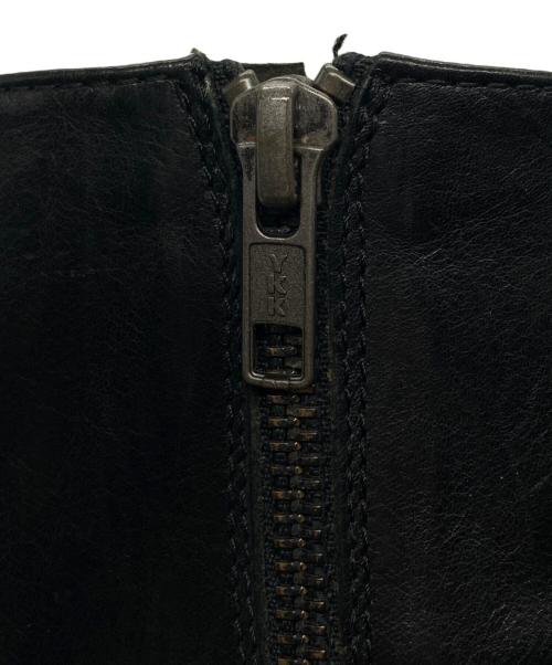 ANN DEMEULEMEESTER（アンドゥムルメステール）ANN DEMEULEMEESTER (アンドゥムルメステール) サイドジップブーツ ブラック サイズ:下記参照の古着・服飾アイテム